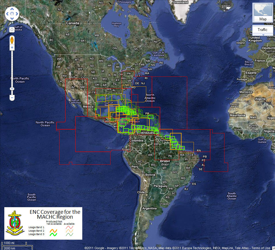 ENCs in Goggle Map